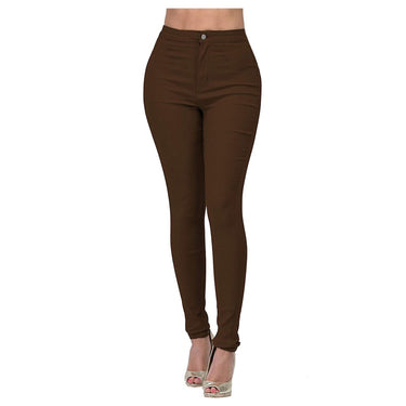 Basic stretch slim fit multi-color jeans for women