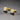 Hip Hop Style Full Zircon Threaded Earrings Men's And Women's Geometric Round Full Diamond Gold-Plated Earrings Hiphop Fashion Jewelry