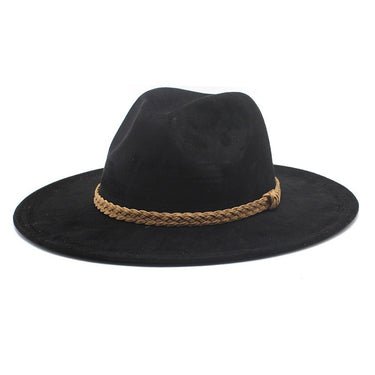Western Cowboy Hat Sun Shade Sun Shield Hat Mens And Womens Suede Casual Versatile Knight Hat