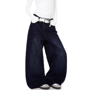 Casual Street Style Wide Leg Jeans Women Straight Leg Jeans