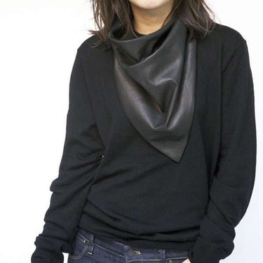 Artificial leather triangle scarf headband scarf dual-use fashionable and versatile