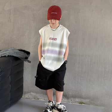 Children's Clothing Boys Sleeveless Set Cool Vest for Kids