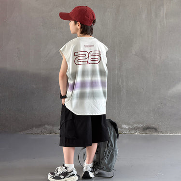 Children's Clothing Boys Sleeveless Set Cool Vest for Kids