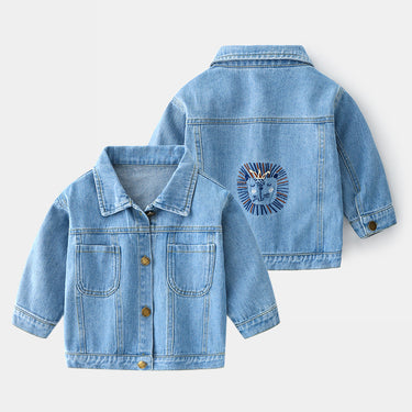 Casual Kids' Denim Jacket for Boys Outerwear for Children Comfortable Design