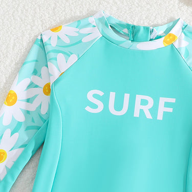 Cute Long Sleeve Swimwear for Kids Girls