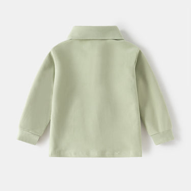 Boy Long Sleeve Thickened Collar T-Shirt  Baby Top Trendy Kids Clothing Wholesale