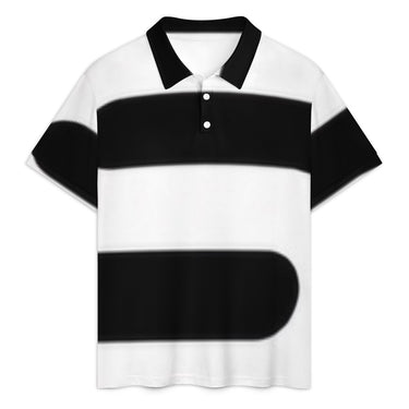 Men's Polo Shirt Suit with Two Buttons