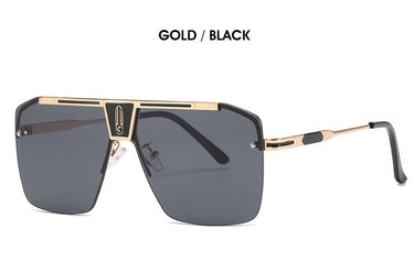 Square Sunglasses Men Women Trendy Vintage Brand Design Oversized Rimless Sun Glasses For Female Eyewear UV400
