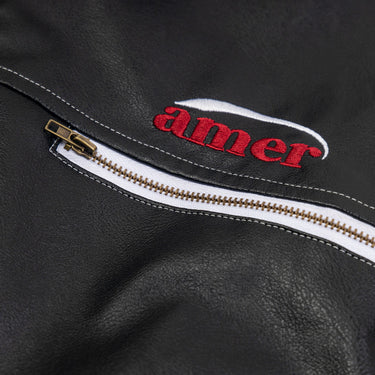 PU leather jacket motorcycle suit for men