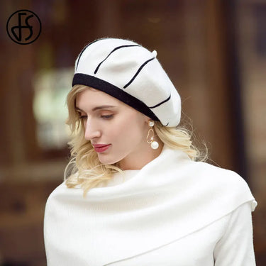 Women Berets For Autumn Winter White French Artist Hat Vintage Girls Painter Hats Beret Femme Female Warm Cap