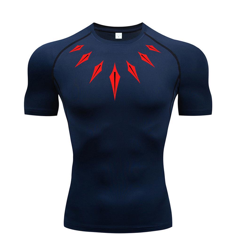 Printed Long Sleeve T-Shirt for Men, Quick-Dry Breathable Workout Running Top