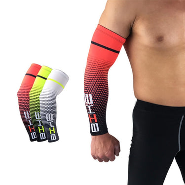1 Pair Cool Men Cycling Running Bicycle UV Sun Protection Cuff Cover Protective Arm Sleeve Bike Sport Arm Warmers Sleeves