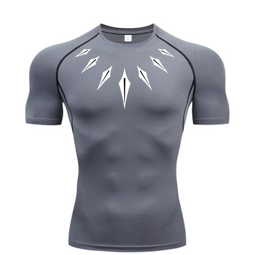 Printed Long Sleeve T-Shirt for Men, Quick-Dry Breathable Workout Running Top