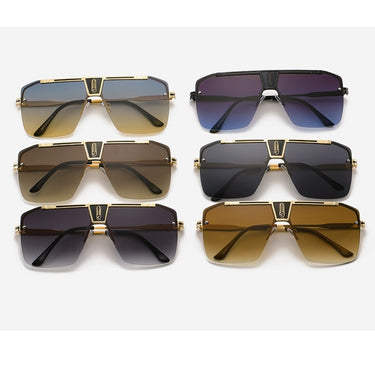 Square Sunglasses Men Women Trendy Vintage Brand Design Oversized Rimless Sun Glasses For Female Eyewear UV400