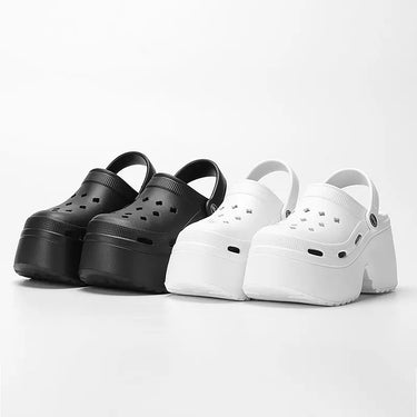 New Chunky Platform  Sandals for Women 2024 Summer Non-Slip Beach Slippers Woman Thick Bottom Eva Wedges Sandles Garden Shoes
