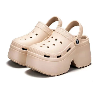 New Chunky Platform  Sandals for Women 2024 Summer Non-Slip Beach Slippers Woman Thick Bottom Eva Wedges Sandles Garden Shoes