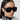 New Personality Modern Style Sunglasses Temples Hollow B-Shaped Sunglasses Women's Large Frame Square Glasses