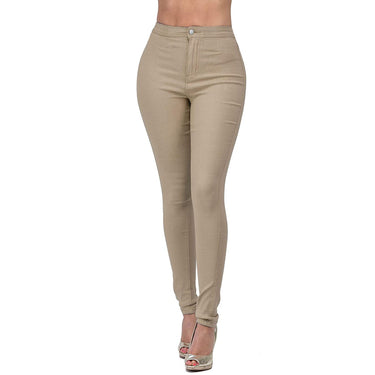 Basic stretch slim fit multi-color jeans for women