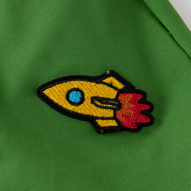 Solid Color Kids Pants with Rocket Patch Label
