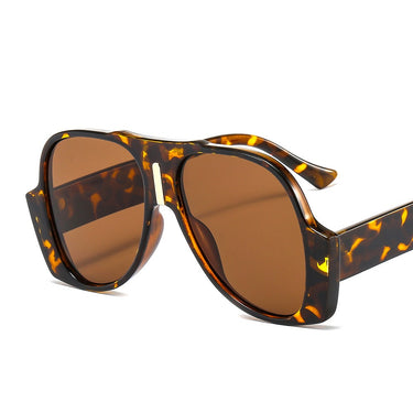 Retro large frame sunglasses for men and women hip-hop trend toad glasses, personalized oval sunglasses, foreign trade glasses