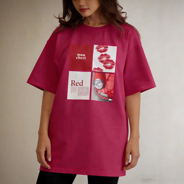 Loose short sleeved round neck T-shirt