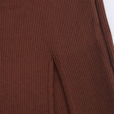 Fashionable and minimalist one shoulder slim knit long sleeved dress