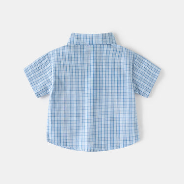 Short Sleeve Checkered Shirt Kids