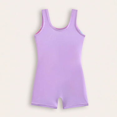 Printed Sleeveless One-Piece Swimsuit for Kids Girls