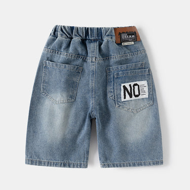 Boy's Casual Summer Denim Shorts for Kids, Loose Fit, Mid to Big Kids, Comfortable Cotton Blend Short Pants
