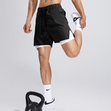 Sporty Brothers New Summer Fashion Sport Shorts Outdoor Running Cycling Breathable Double-Layer Shorts for Men
