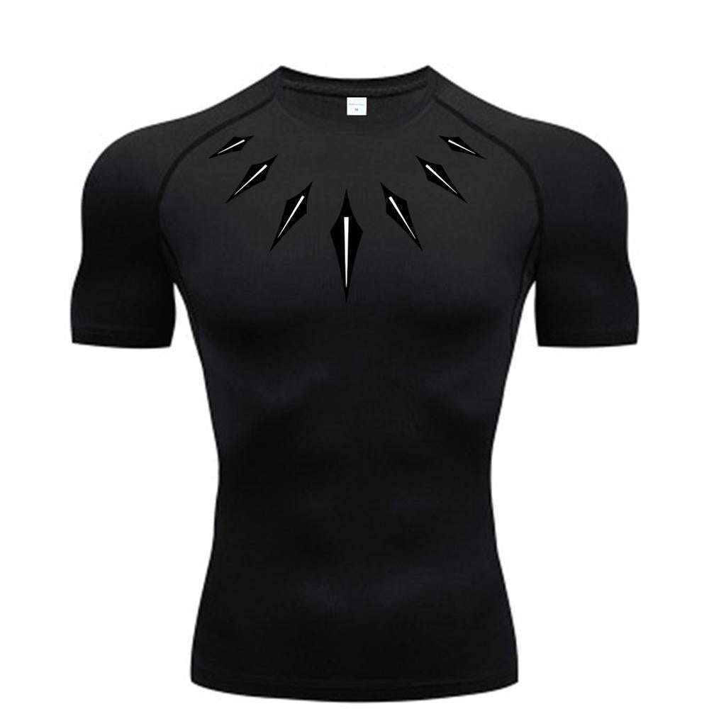 Printed Long Sleeve T-Shirt for Men, Quick-Dry Breathable Workout Running Top