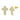 Full Diamond Hip Hop Earrings Men's Zircon Micro Inlaid Cross Thread Earrings European And American Popular Accessories