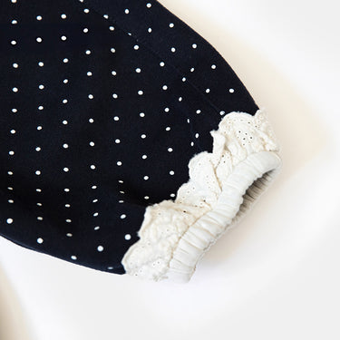 Cute Polka Dot Lantern Pants for Baby Girls, Spring and Autumn Infant Casual Tapered Leg Pants, Children's Long Pants