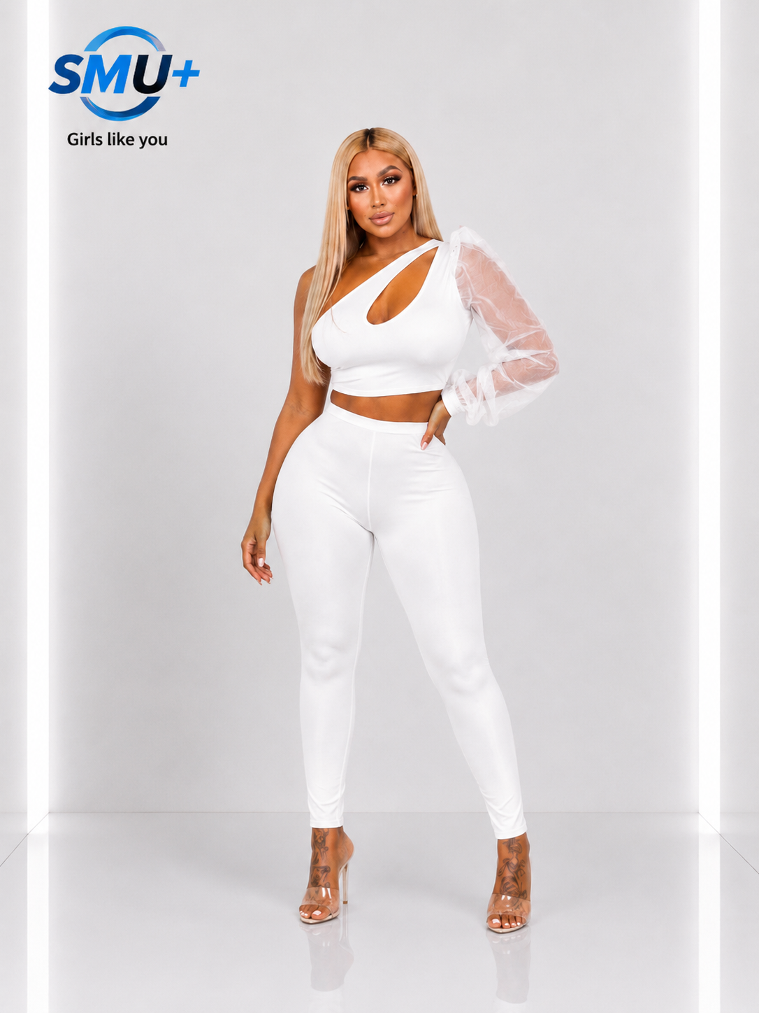 Women's hollowed out pants set
