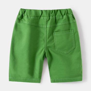 Solid Color Kids Pants with Rocket Patch Label