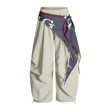 Belt decoration casual pants