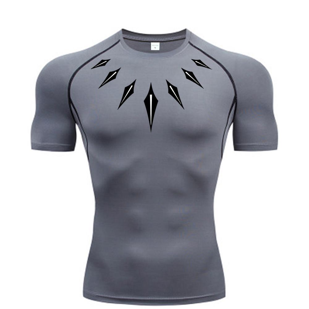 Printed Long Sleeve T-Shirt for Men, Quick-Dry Breathable Workout Running Top