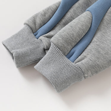 Warm Tracksuit Set Loose Hoodie Casual Long Pants Two-Piece Outfit for Kids