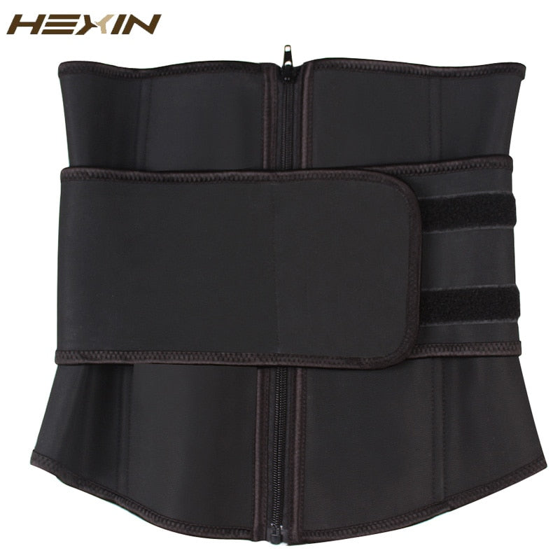 Abdominal Belt High Compression Zipper Plus Size Latex Waist Cincher Corset Underbust Body Fajas Sweat Waist Trainer