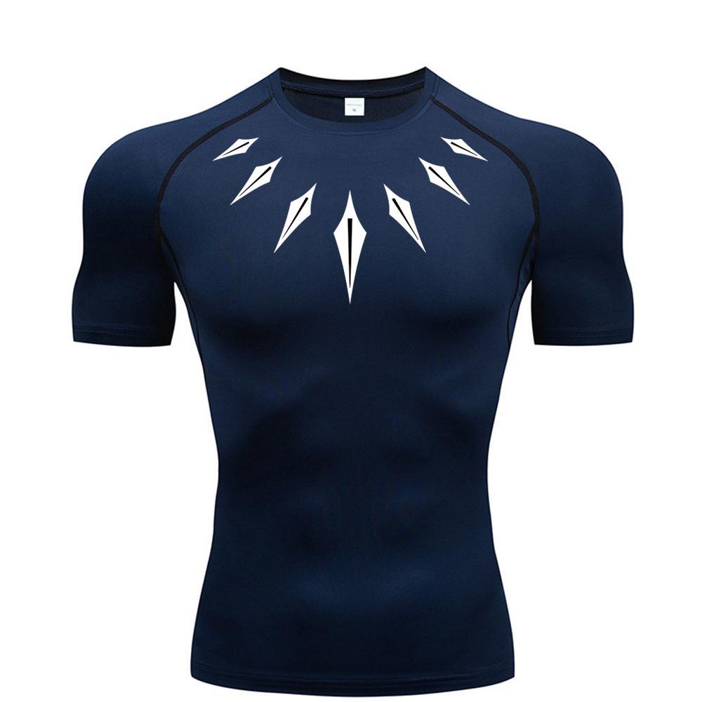 Printed Long Sleeve T-Shirt for Men, Quick-Dry Breathable Workout Running Top