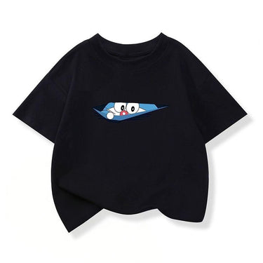 Cute Children's T-Shirt Girl's Basic Tee for Kids and Students Short Sleeve Top