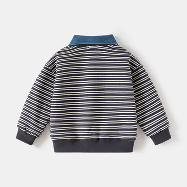 Two-Piece Hoodie with Detachable Shirt Collar Casual Outerwear for Kids