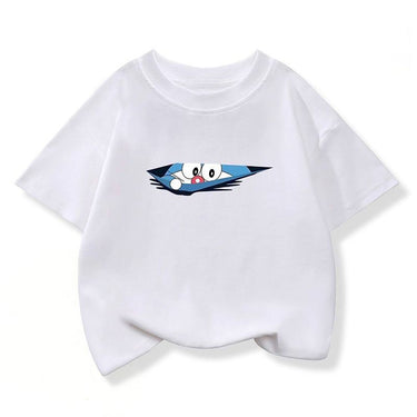 Cute Children's T-Shirt Girl's Basic Tee for Kids and Students Short Sleeve Top