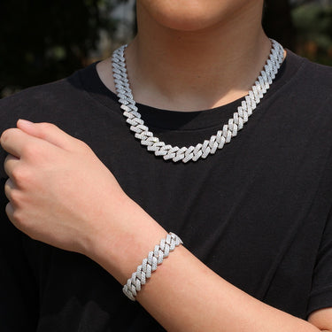 Hot selling hip-hop micro inlaid zircon bracelet for men, high-quality personalized rectangular Cuban bracelet Bracelet