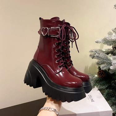 High Quality Ankle Boots For Women Genuine Leather Autumn Winter Comfortable Warm Fur Women Motorcycle Boots Shoes black