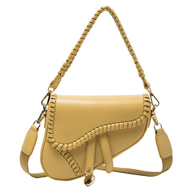 Women's Bag Autumn New Fashion One-Shoulder Messenger Personality Saddle Bag Korean Version Of The Solid Color Literary Trendy Bag