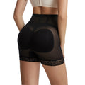 High Waist Hip Lifting Pants Hip Cocking Underwear Lace Mesh Body Shaping Pants Belt With Cushion Hip Filling Flat Angle Women's Pants