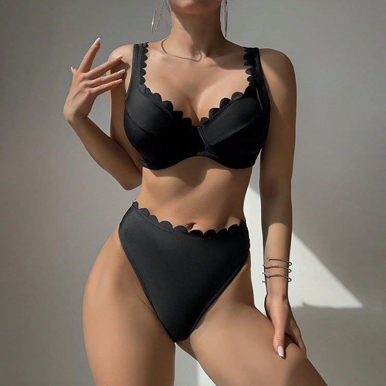 Sexy Bikini Set Women's Two-Piece Swimsuit with Straps
