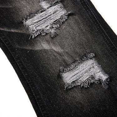 Distressed denim bell bottoms