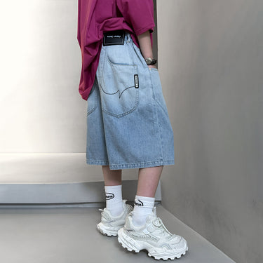 Casual Denim Shorts for Boys Trendy Mid-Length Pants for Kids and Teens